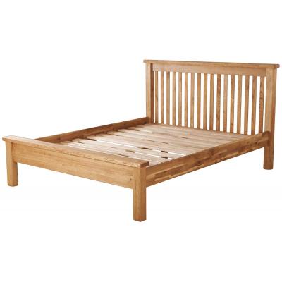 Kingsbury Sold Oak Low End Double Bed